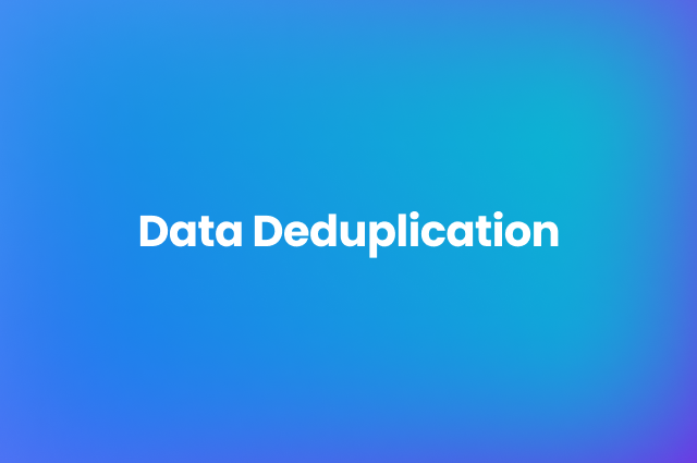 Data Deduplication Mobio