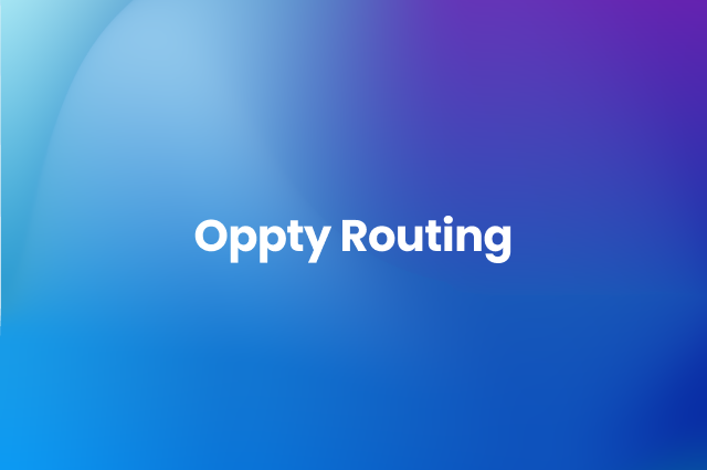 Oppty Routing Mobio